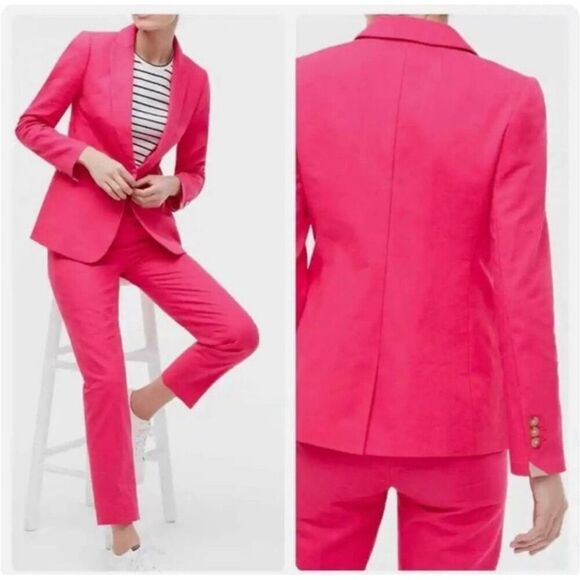 J. Crew Linen Blend Blazer - Picture 2 of 9